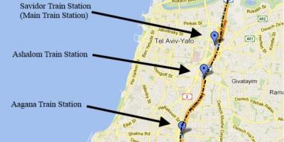 خريطة sherut خريطة تل أبيب