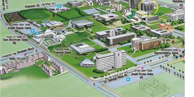 جامعة تل أبيب خريطة الحرم الجامعي